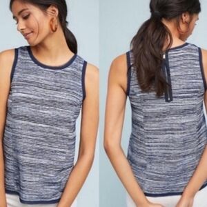 Anthropologie Vanessa Virginia Blue Indira Tank Top Size Small
